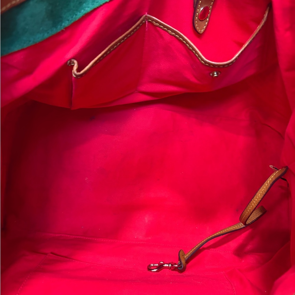 Vintage Dooney & Bourke Florentine Leather Double Handle Toggle Bag - Picture 13 of 15